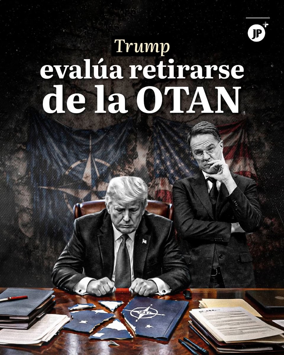 #Trump anuncia posible salida de la #OTAN y retiro de tropas de #Irán. 🔴 Ante la crisis del capitalismo, el imperio amaga con ataques puntuales mientras fragmenta sus alianzas militares. 💣 El mundo observa el declive de las estructuras de opresión global. ✊
