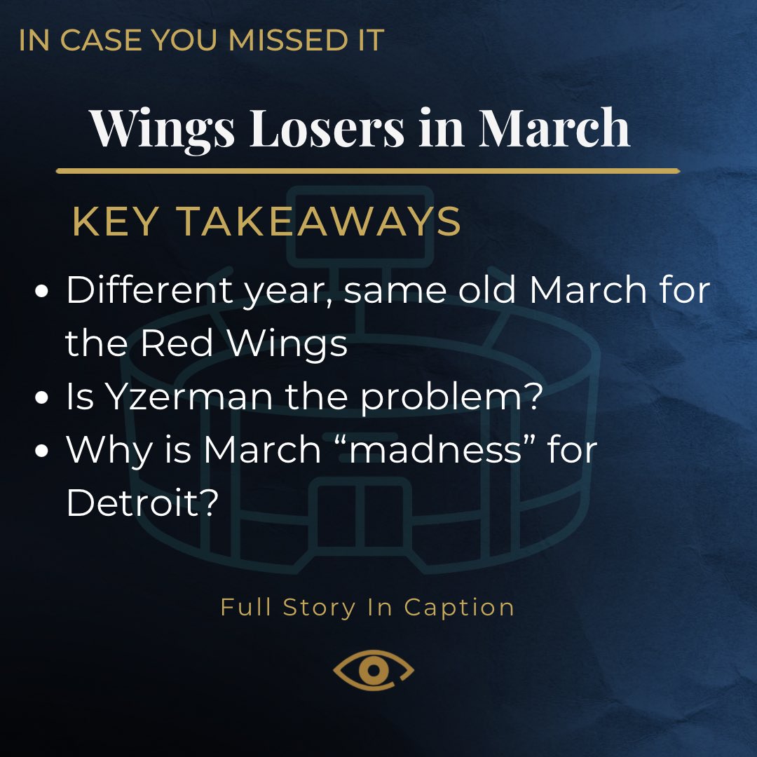 POVisionMedia's tweet photo. Different @NHL Season, same March results for the @DetroitRedWings 

#WritingCommmunity #nhl 

@BobbyKaboose 

https://t.co/0uN7RCc9aQ https://t.co/KdVUqUc4eJ