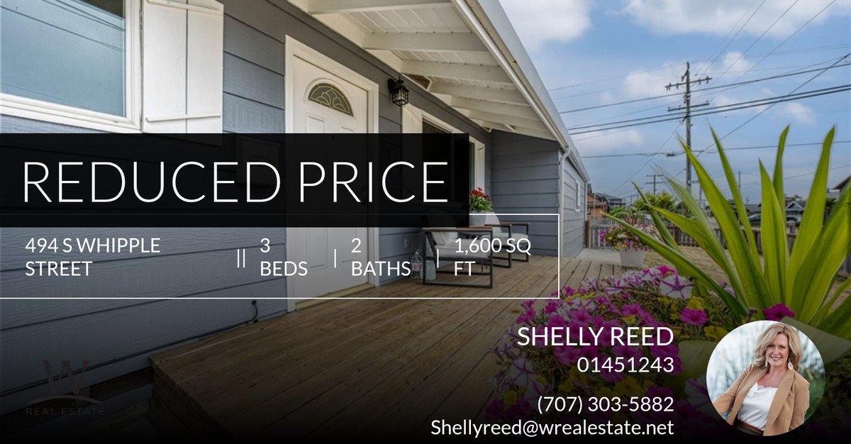 sreed707's tweet photo. 📍 Reduced Price 📍 This recently reduced home at 494 S Whipple Street in Fort Bragg won't last long, so, don't wait to set up a showing! Reach out here or at (707) 303-5882 for more information!

Shelly M. Reed https://t.co/Wl2RJuKZdv https://t.co/IJJ77JJHkm