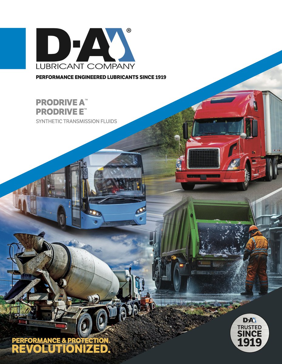 Protect what powers your operation.

With D-A Lubricant Company’s high-quality products, your internal components stay efficient and performing at their best.

Explore the benefits of our Pro-Drive products: dalube.com/wp-content/upl…