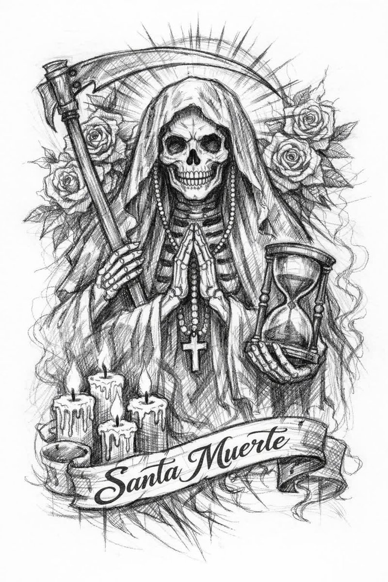 My Santa muerte tweet media