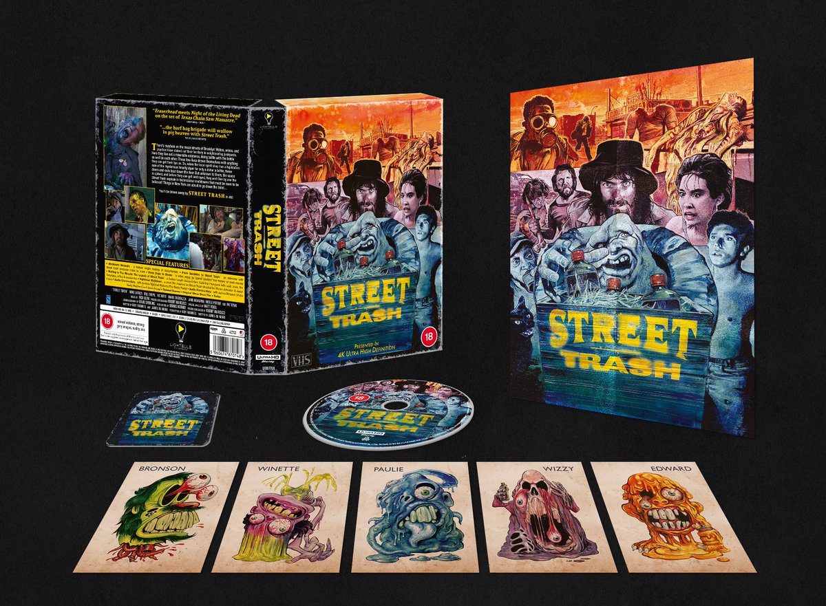 TheFrightClubNI's tweet photo. Cult 80s horror STREET TRASH is getting a 4K UHD Bluray release on April 27th.

To celebrate the release, Street Trash will return to select UK &amp; Irish screens for one-off shows in May

#StreetTrash #horrorfilm #80shorror #4K #horror https://t.co/ZvluzL8icQ