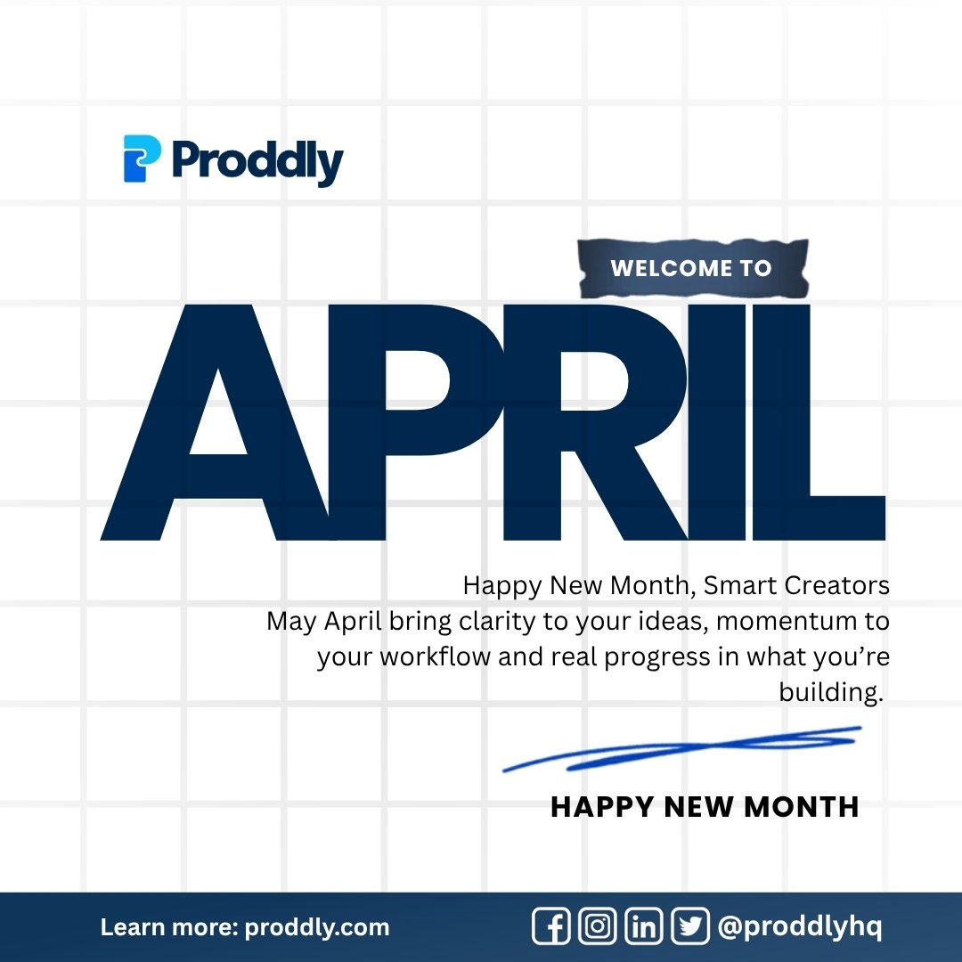 proddlyHQ's tweet photo. April is here.🎊

A new cycle to validate ideas, refine your roadmap, and ship with clarity.

Less guesswork, more user insight, faster iteration.

Happy New Month, from all of us at Proddly 🚀 

#HappyNewMonth #BuildInPublic
#Startups #ShipIt #Proddly https://t.co/y20Lma3kxw