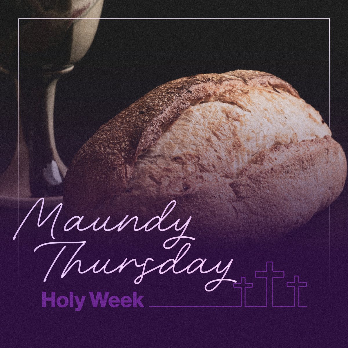 🍷 𝗠𝗮𝘂𝗻𝗱𝘆 𝗧𝗵𝘂𝗿𝘀𝗱𝗮𝘆

Today we remember the Last Supper. Knowing he will soon be captured and crucified, Jesus shares a final meal with his friends and washes their feet.

With this example, Jesus urges us to show similar humility in service to others.

📖 John 13:14