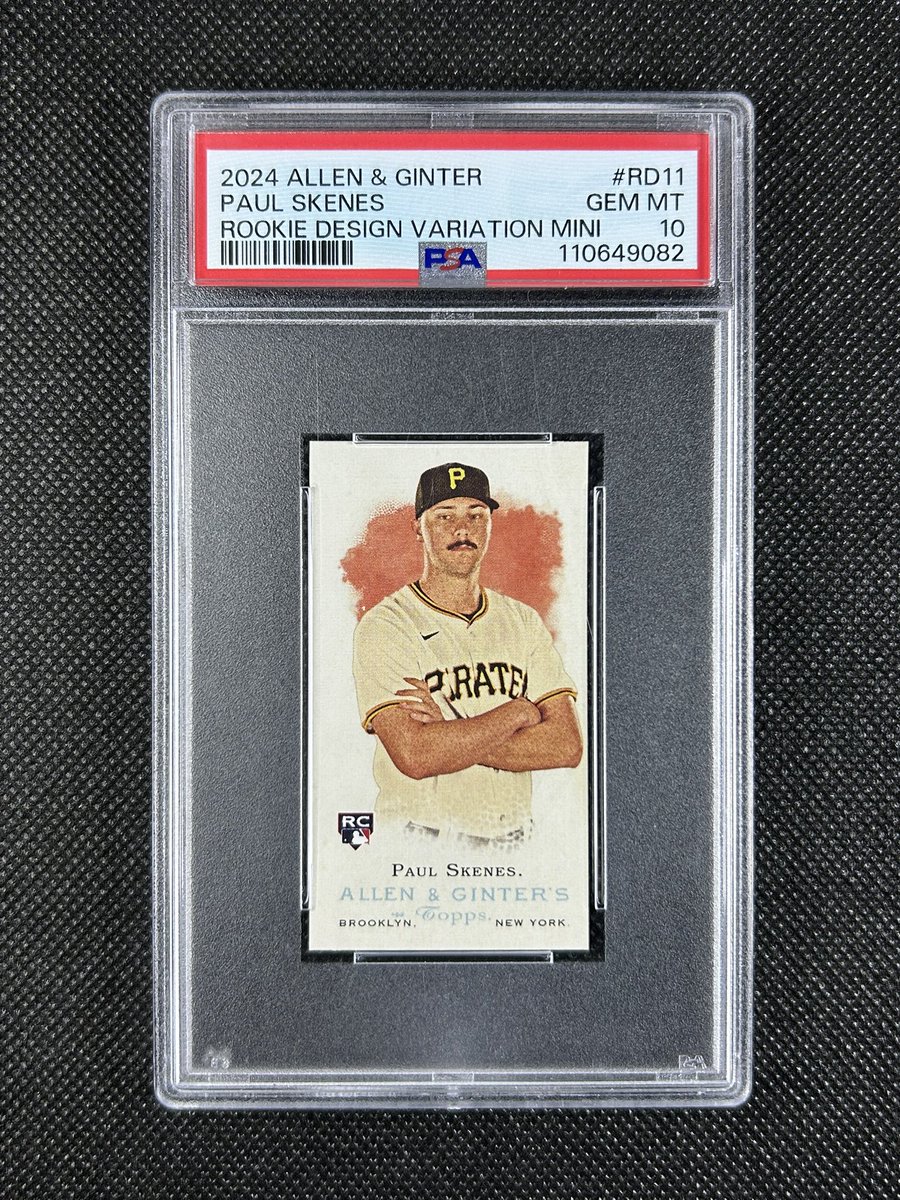 April one day #crcstack- Claim using players last name or take. $5 flat bmwt ship. Free ship at $70

Paul Skenes A&amp;G mini variation rookie PSA 10 

$75