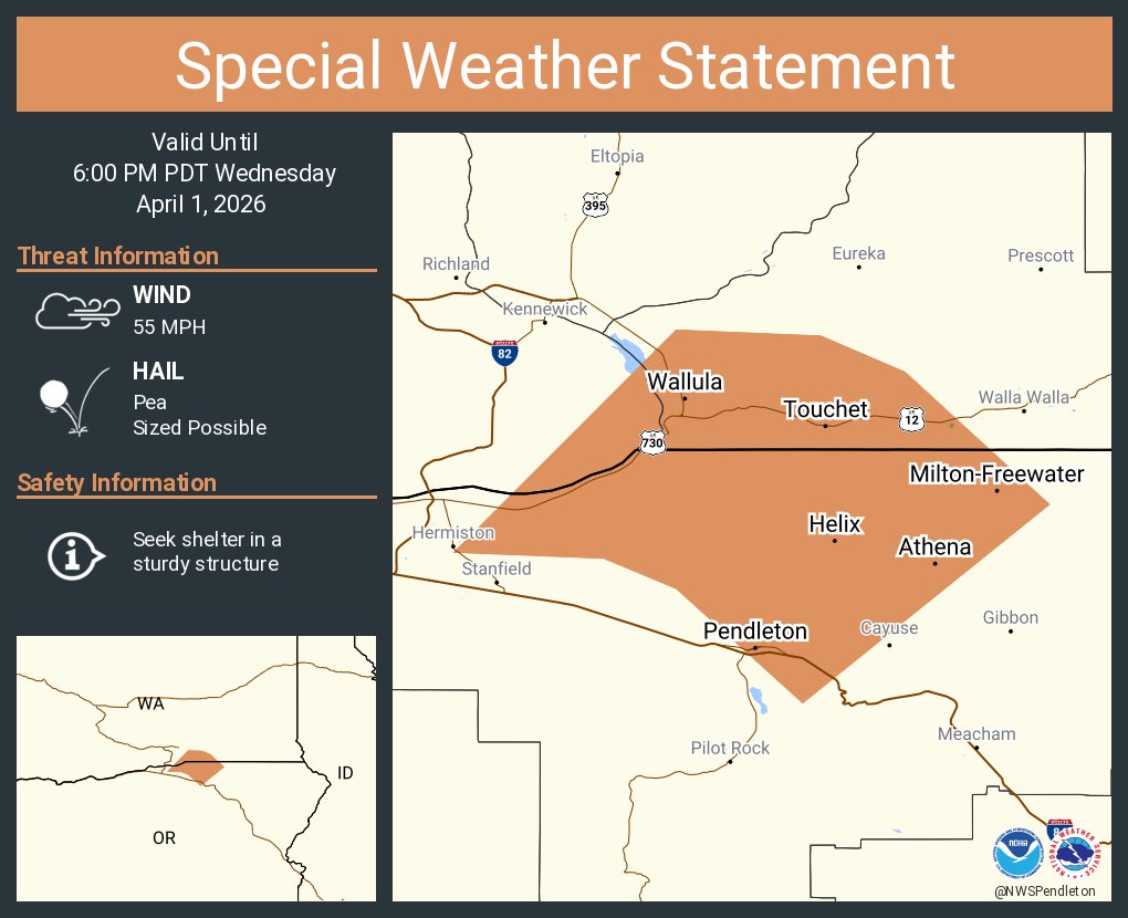 NWS Pendleton tweet media