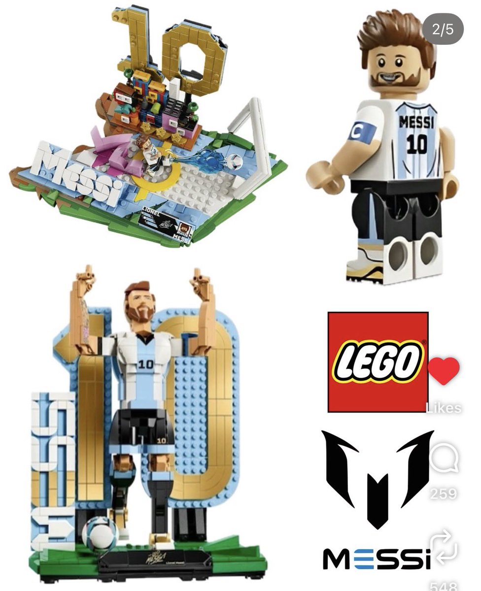 MessiShirts's tweet photo. As a Messi fan and a Lego collector these sets are a dream. Don’t come out while May and then June but definitely day 1 purchases. The execution of them could’ve been better but can’t complain too much. Anyone else a Lego collector too? https://t.co/KTSL7Ul6DE