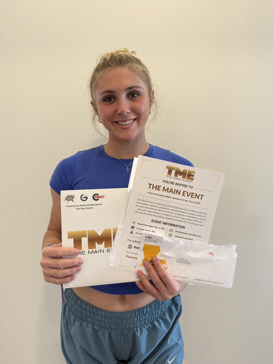 ⭐️THANK YOU! <a href="/themaineventsb/">The Main Event Softball</a> &amp; <a href="/LSUsoftball/">LSU Softball</a> ⭐️ 
- planning on attending “The Main Event” what a wonderful opportunity, super excited! 
- Also love watching LSU crushing it on the fields!! 💜 <a href="/lsu_dailynews/">DAILY LSU NEWS + LSU Softball Report</a> <a href="/LSU_SandraMoton/">Sandra</a> <a href="/CoachNealPT/">Bryce Neal</a>