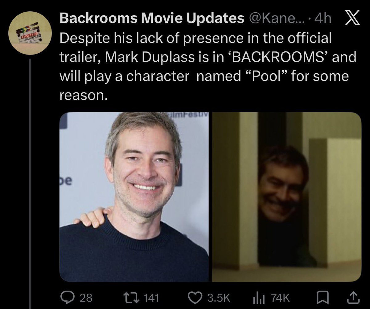 Backrooms Movie Updates tweet media