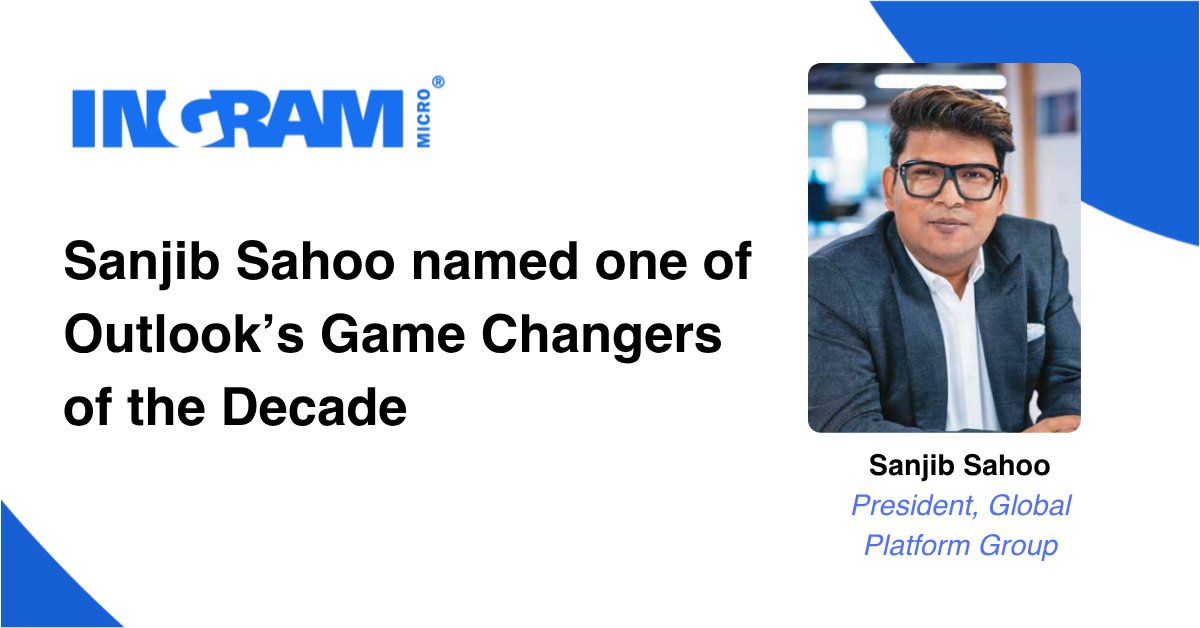 IngramMicroUSA's tweet image. We’re proud to see @SahooSanj named as one of Outlook’s Game Changers of the Decade!

From reimagining what’s possible with digital platforms to leading transformation at scale, his leadership continues to shape the future of technology.

🔗: bit.ly/417Yvow

#IngramMicro