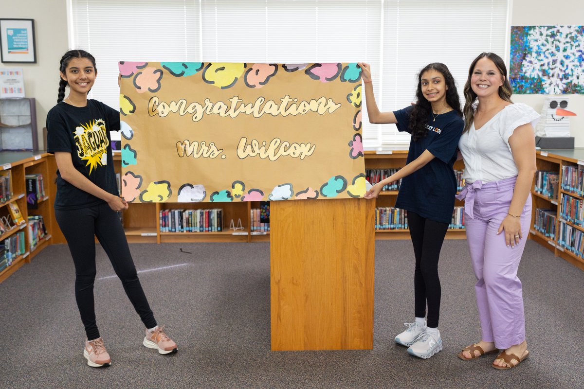 FortBendISD's tweet photo. Big congratulations to @sms_jaguars amazing seventh grade counselor, Emily Wilcox! 

She is a finalist for the 2026 H-E-B Excellence in Education Awards—an incredible honor recognizing educators who go above and beyond for their students and communities.

She was surprised on campus today by H-E-B representatives with a $1,000 check.

As a finalist, she advances to compete at the state level, where she has the chance to win $10,000 and an additional $15,000 for her school. Winners will be announced in May.

We’re so proud of you, Ms. Wilcox—thank you for the difference you make every day! @HEBexcellence