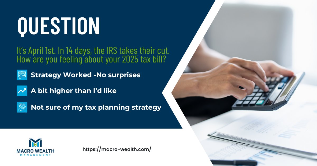In 14 days, the IRS takes their cut. How are you feeling about your 2025 tax bill?
​📷 Strategy worked—no surprises.
📷 A bit higher than I’d like.
📷 I’m basically a non-profit at this point.
​If your Net isn't growing as fast as your Collections, you have a velocity problem.