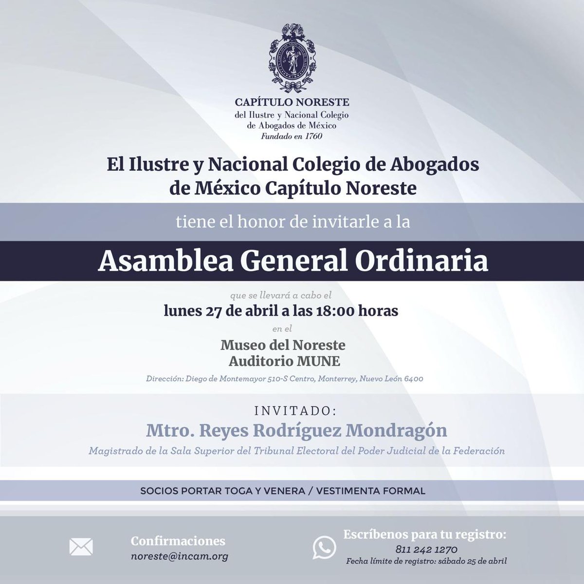 Capítulo Noreste INCAM, A.C. tweet media