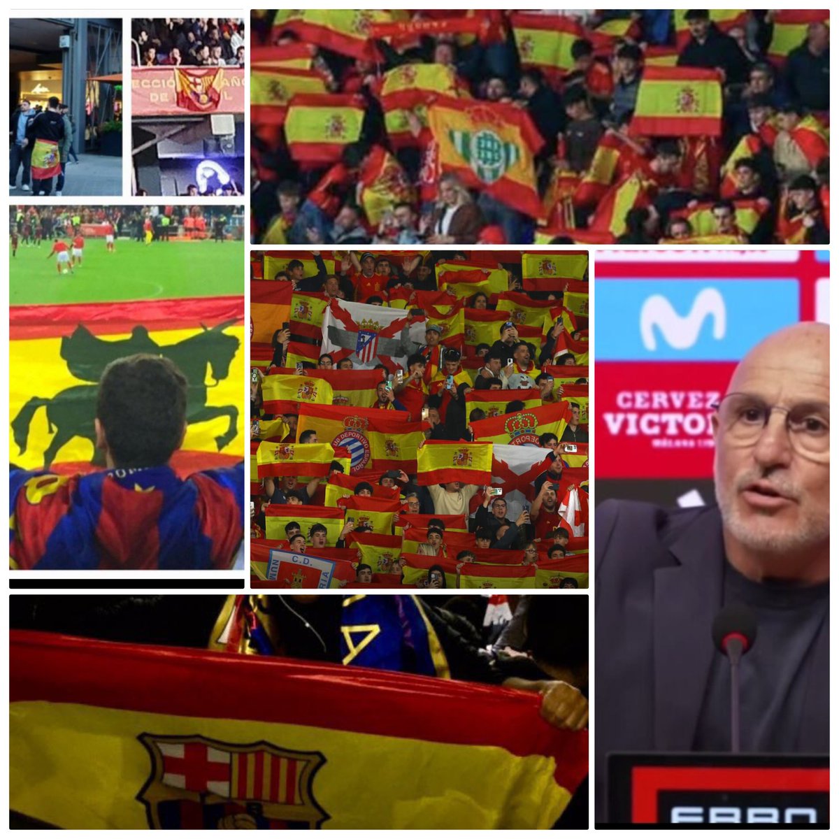Perick80s's tweet photo. #LaNoche24h Pueden decirle a esta señora q ayer jugaba la selección en un campo de Barcelona y dejar de criminalizar al @RCDEspanyol ?Dejo de ver este programa y soy espectador a diario. Estaba lleno de otros equipos,sobre todo del Bar$a @xabierfortes has caído a los pies @rtve https://t.co/CTdtw6ePQt