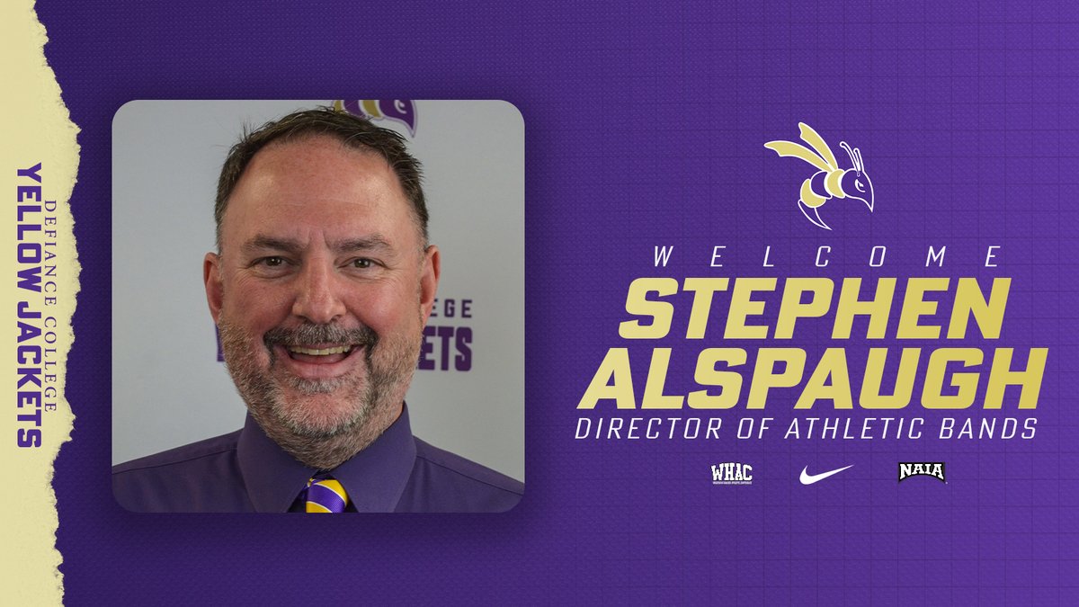 DC_Athletics's tweet photo. 🎺Welcome to Defiance College, Stephen Alspaugh! He will lead our emerging Athletic Band program coming to DC this fall!

Full story ➡️ https://t.co/ApBz4MzAzA https://t.co/gF3RUP87Mz