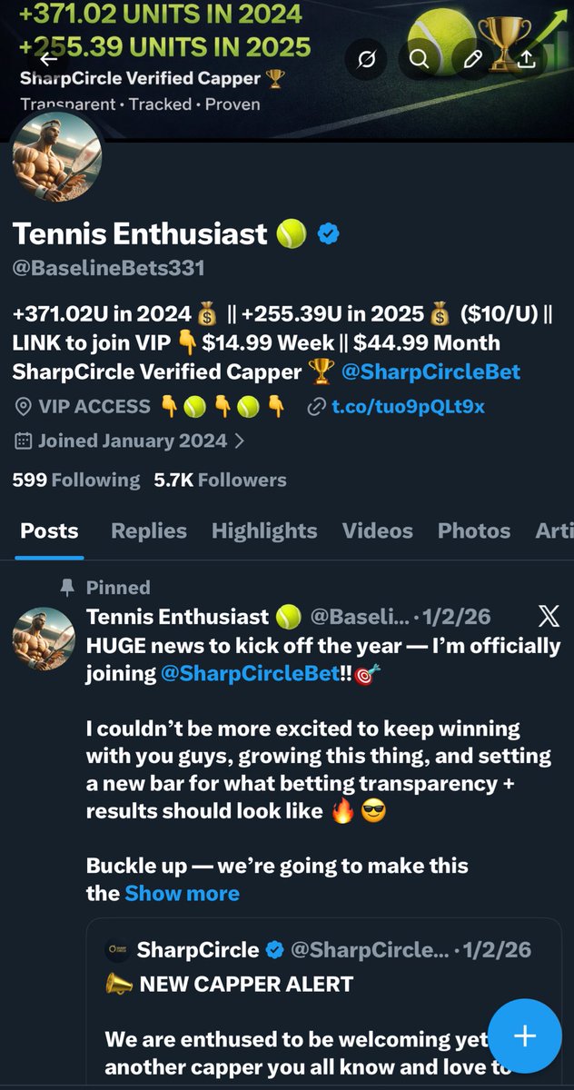 Tennis Enthusiast 🎾 tweet media