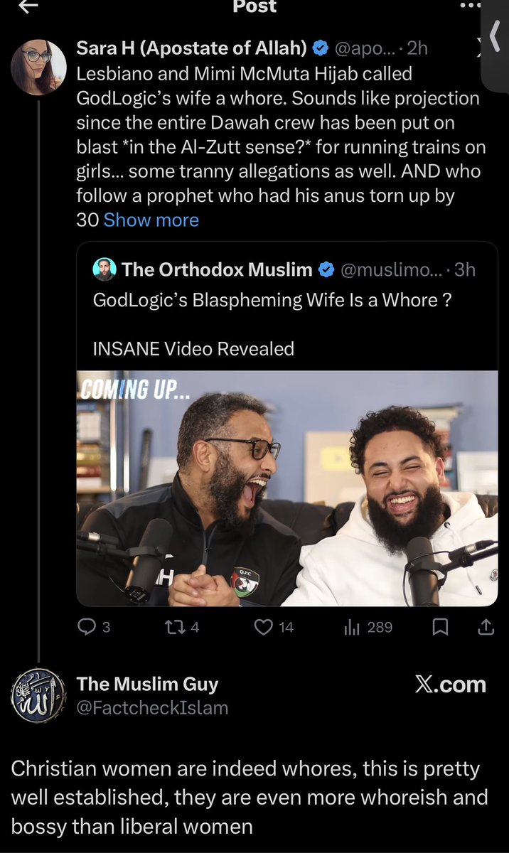 Sara H (Apostate of Allah) tweet media