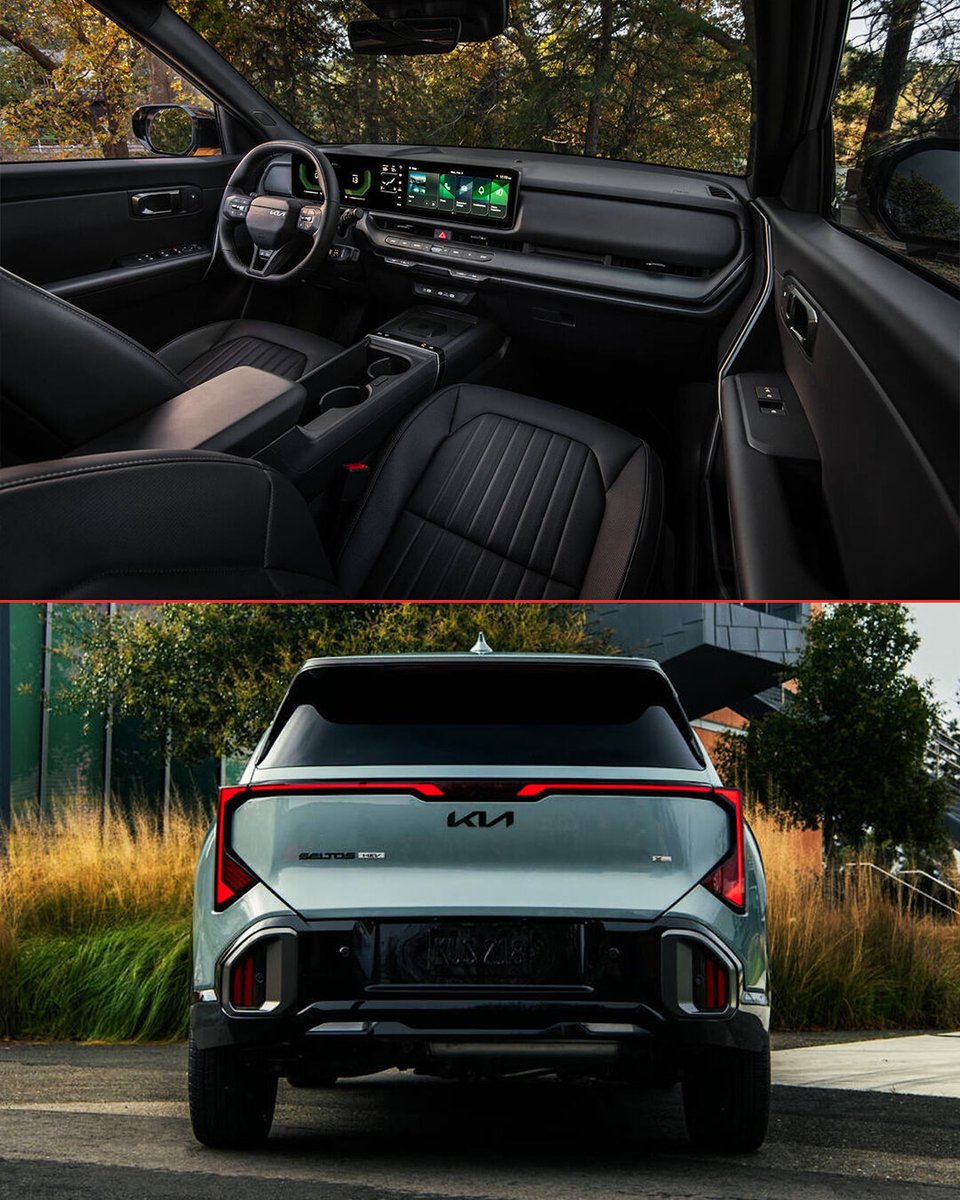 autoevolution's tweet image. The 2027 Kia Seltos is longer and wider than the outgoing model, which translates to more space on board, and it seems to check all the right boxes. Three powertrain options are available in the lineup of a model that takes it upon itself to offer big SUV capability.

#kia