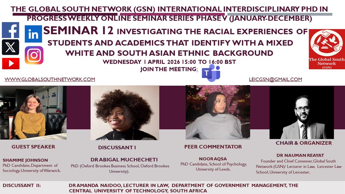 GLOBALSOUTHNET2's tweet photo. HAPPENED TODAY
#SOUTHASIAN #PhDVoice #PhD #discrimination #Racial #Southasia #Academics #Leicester #CitizensofChange #UniversityofLeicester #LeicesterLawSchool https://t.co/RvP0gPsvLQ