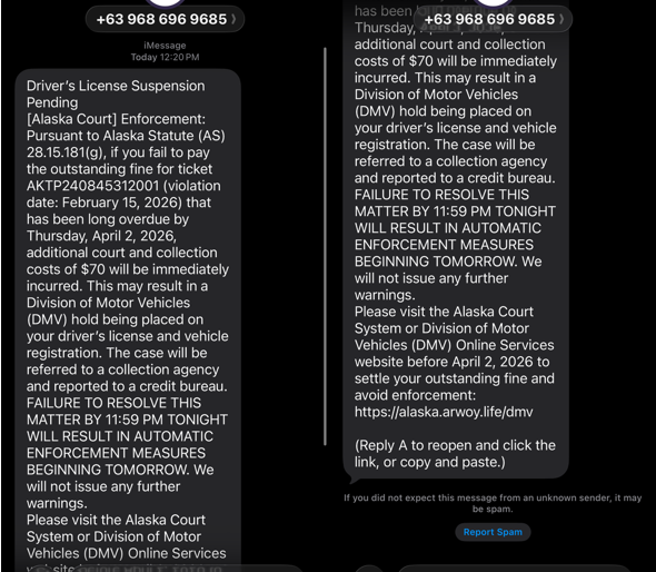 Alaska Court System tweet media