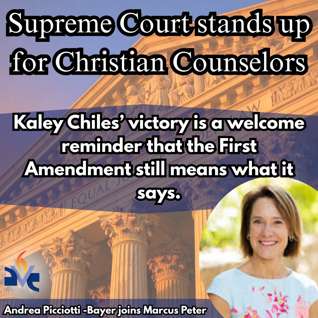 AveMariaRadio's tweet image. The Supreme Court's ruling in #Chiles vs. #Salazar is a victory for every family who believes a conversation between a struggling child and a trusted counselor belongs to them, not to the government. @BayerPicciotti joins @AveAfternoon: 

#SCOTUS #Gender #Catholic #Therapy