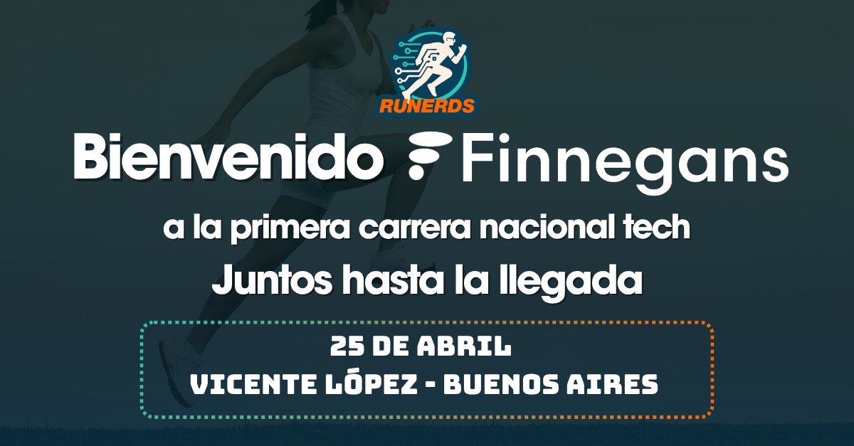 runerds's tweet photo. Bienvenido Finnegans 🙌🏻
Juntos hasta la llegada 😃
25 de abril 🗓️ 
18 hs 🕕 
Vicente López 📍 
¡Registrate! https://t.co/RnKBv7NbAt https://t.co/XWk6zFLoJL