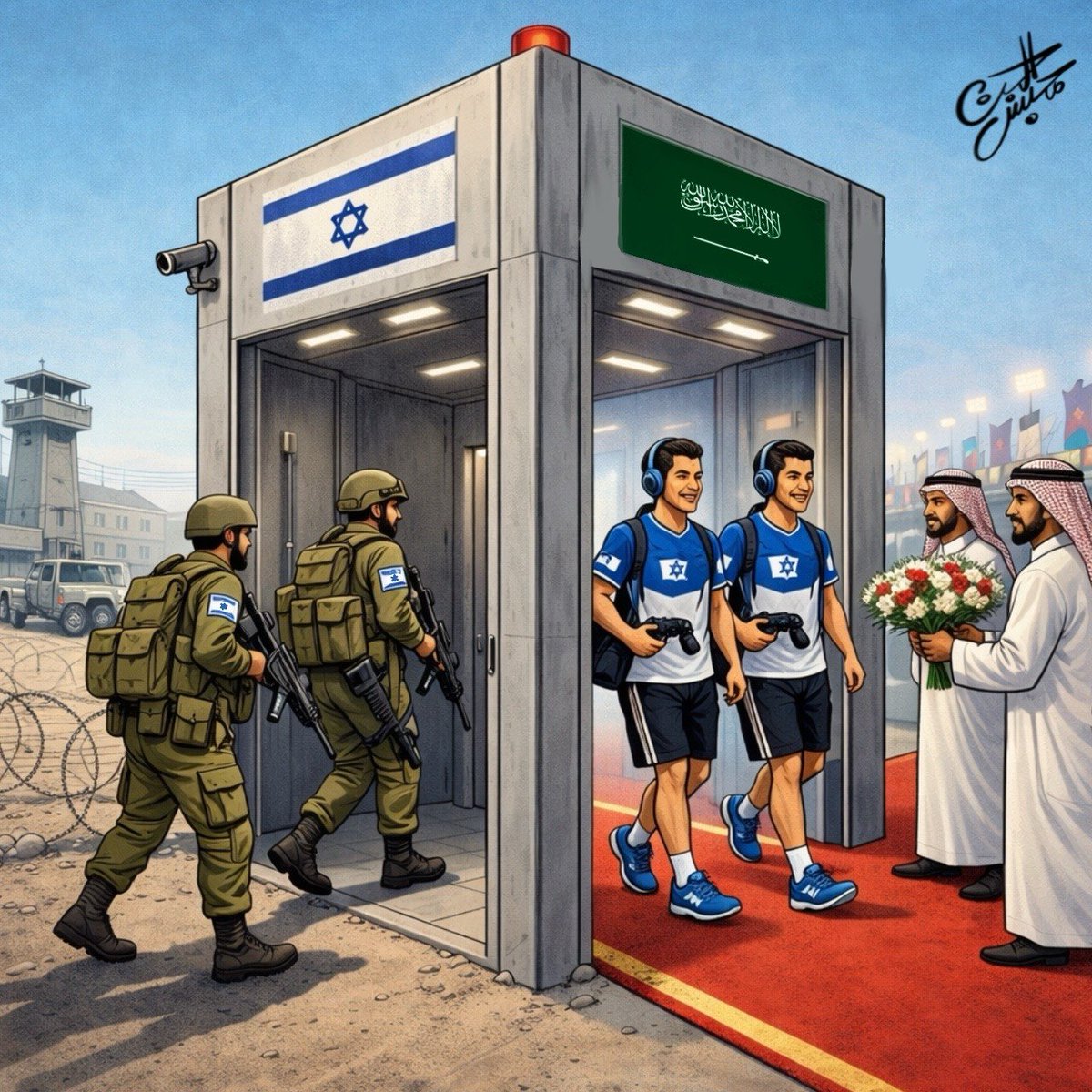 كاريكاتير محبس الجن 🇸🇦 tweet media