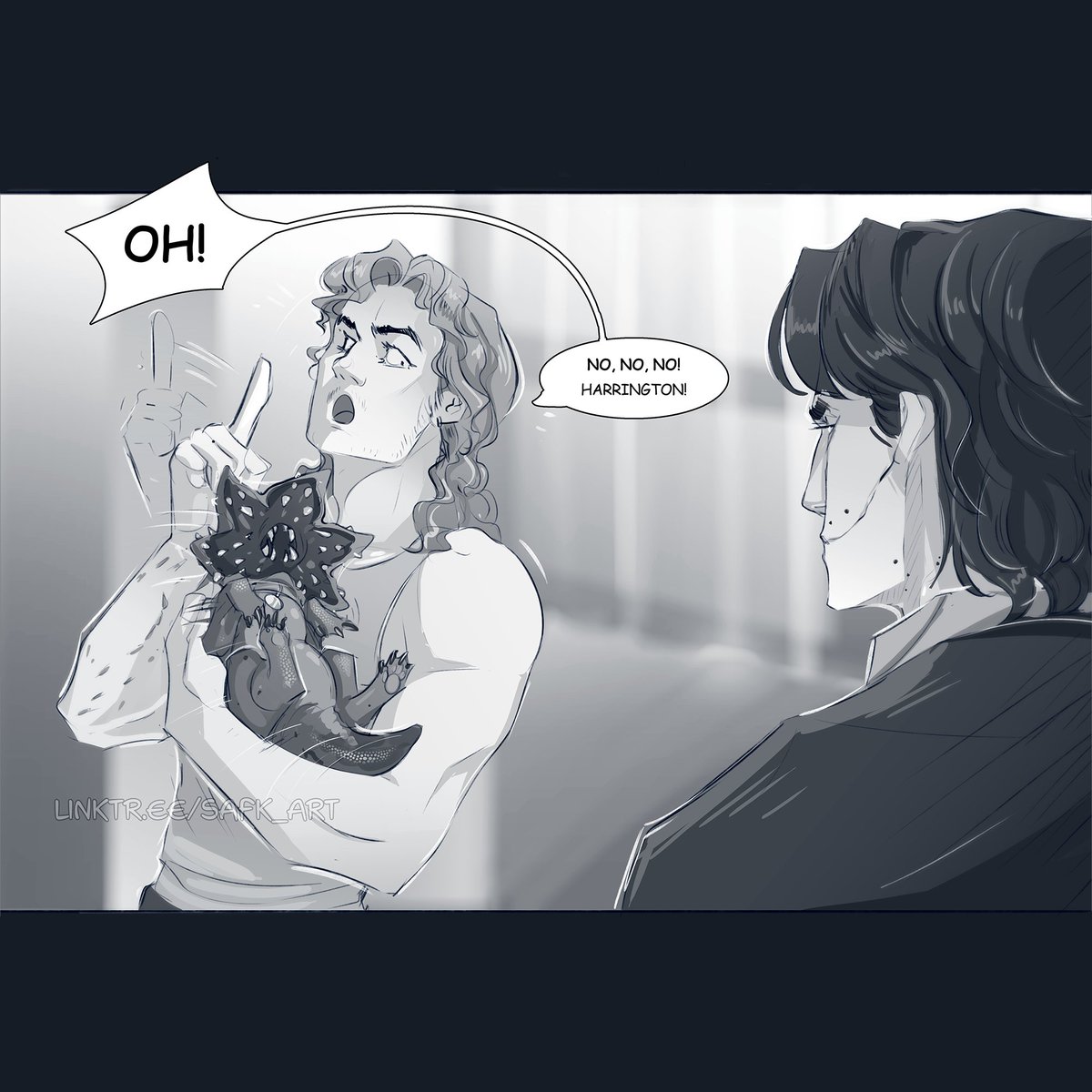 SafK_Art's tweet image. Jealousy 🤭

#StrangerThings #steveharrington #billyhargrove #demogorgon #demosteve