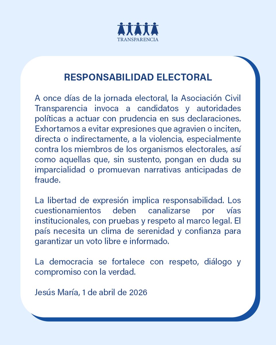 Transparencia Perú tweet media