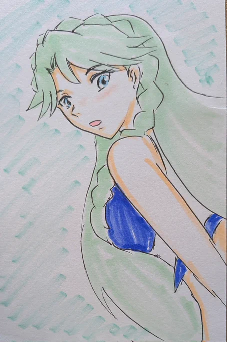 #ゴープリ10周年なので海藤みなみさん3733枚描いてお祝い (1570.1571.1572.1573) 朝らくがき。