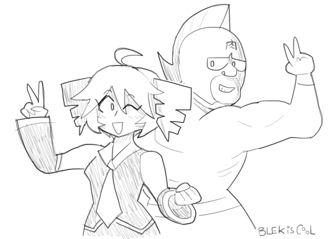 blekiscool's tweet photo. birthday doodle i love these two https://t.co/8E2mtOGA8m