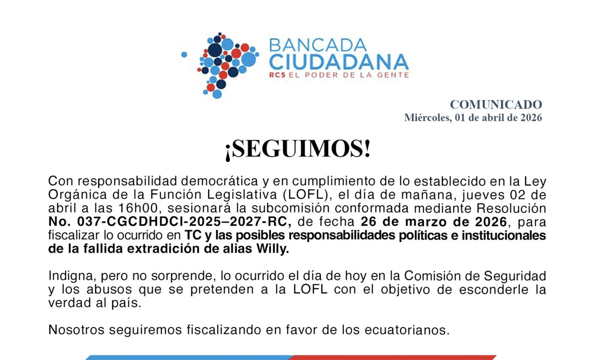 Bancada Ciudadana tweet media