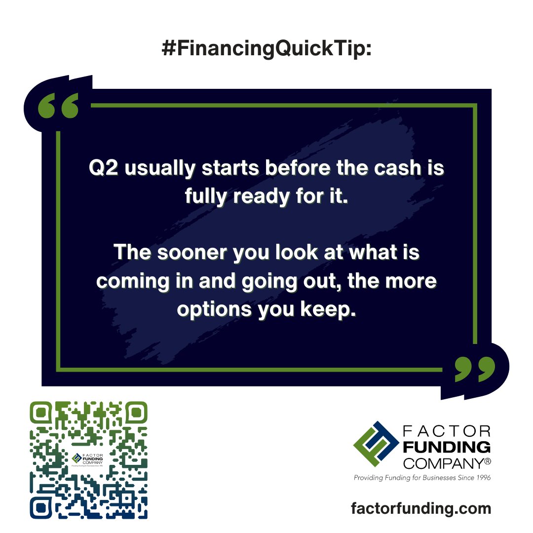 New quarter, clearer picture.

A quick cash flow check early in Q2 can save you from reacting later.