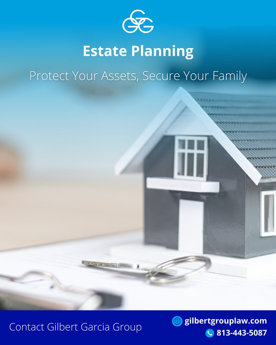Gilbert_Group's tweet image. Protect your assets and family with a comprehensive estate plan.

Gilbert Garcia Group can help with wills, trusts, and powers of attorney.

813-443-5087 | bit.ly/3P7rFBd

#EstatePlanning #FloridaLaw #GilbertGarciagroup #WillsAndTrusts #AssetProtection