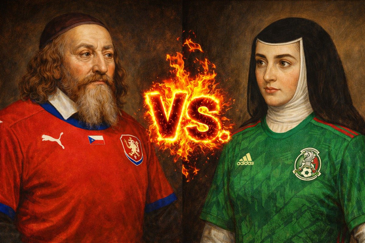 C_LatinusMX's tweet photo. Nunc, postquam turma Bohemica pedifollio¹ Danicam superavit, ob eamque rem decretum est, ut adversus turman Mexicanam in proximo certamine mundano pediludario² certaret, homines disportuum³ periti in memoriam reducerunt hoc: manus Mexicana et Bohemica inter se contenderunt... https://t.co/Fa6v7FwzlU