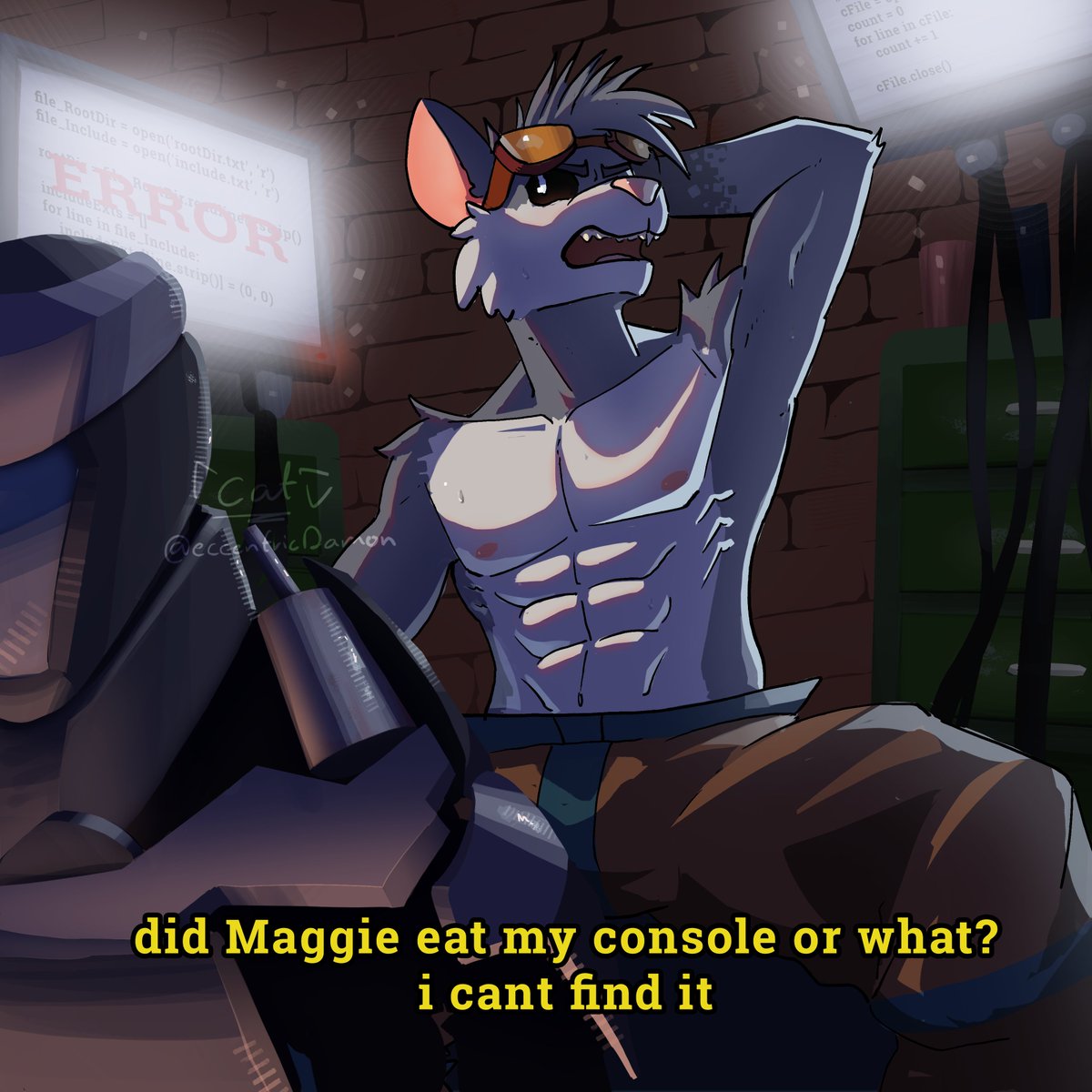 eccentricDamon's tweet image. he is working 🐭⚠️

#Touille
#NightmareCritters