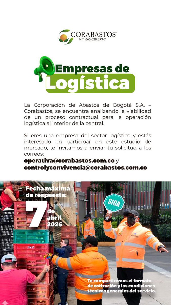 Corabastos SA tweet media