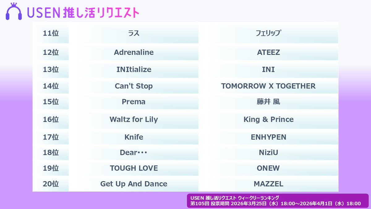 USENの音楽情報サイト「encore（アンコール）」 tweet media