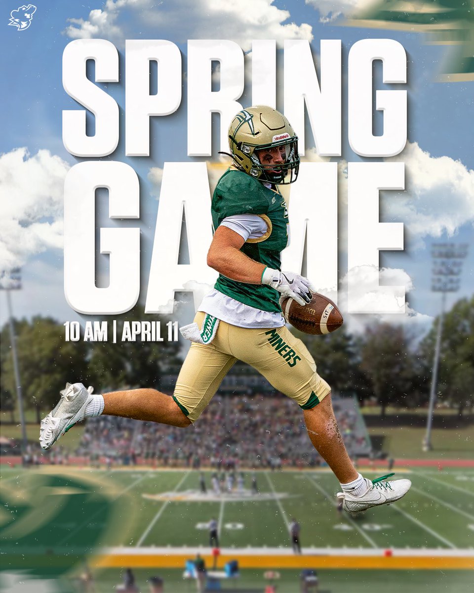 MARK YOUR CALENDARS📆

<a href="/Miners_FB/">S&T Football</a> is so back!! Spring Scrimmage next Saturday starting at 10 AM! See you at Allgood-Bailey Stadium🫵🏈
#MinerPride