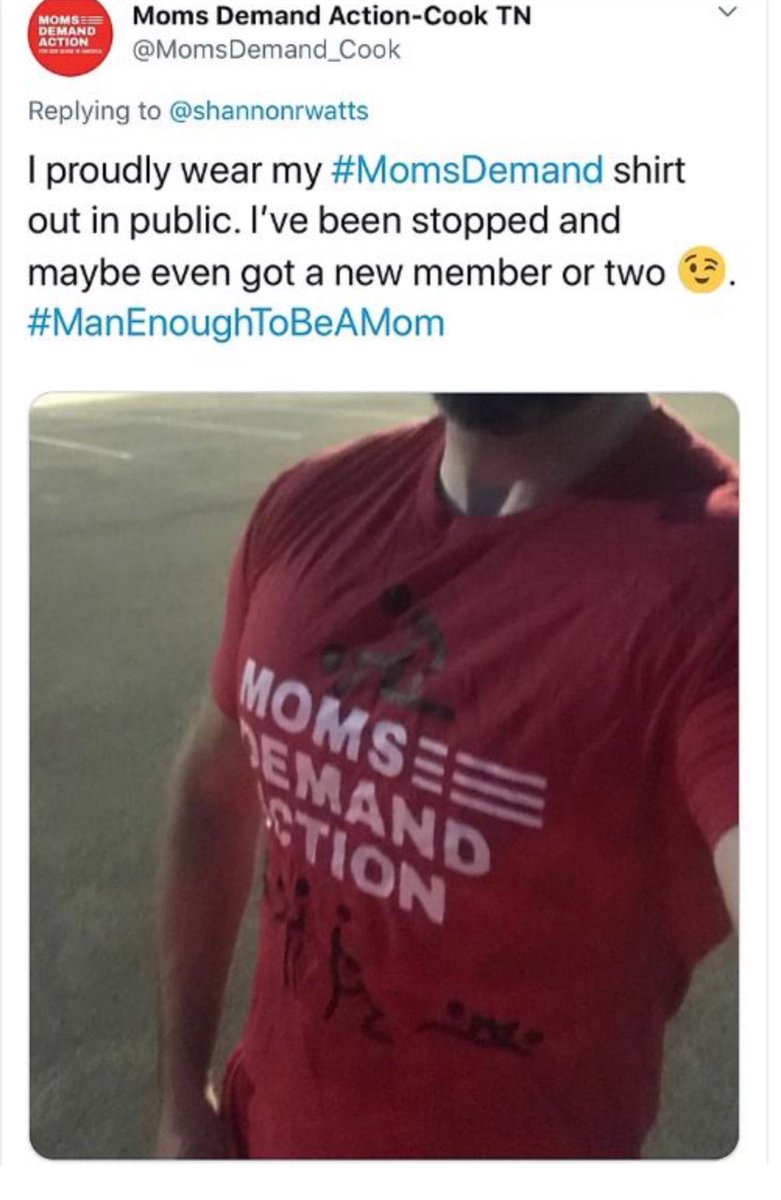 sigilosos76's tweet photo. Time to come clean. I am a member of Moms Demand Action and founded the Cook, Tennessee chapter. I also am who started the #ManEnoughToBeAMom campaign. Here’s proof from my old account before the gun fetish small penis freaks got my account nuked. https://t.co/hBJ5vrxe5S