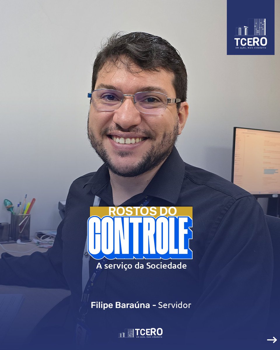 tcerondonia's tweet photo. O mesmo sorriso no rosto. E uma certeza ainda maior:
nossa missão é contribuir para a melhoria da qualidade de vida do cidadão, por meio de um Controle Externo cada vez mais qualificado.
👉 Deslize e conheça os Rostos do Controle.
#tcero #mpcro #servidorpublico https://t.co/G4sHh6zck8