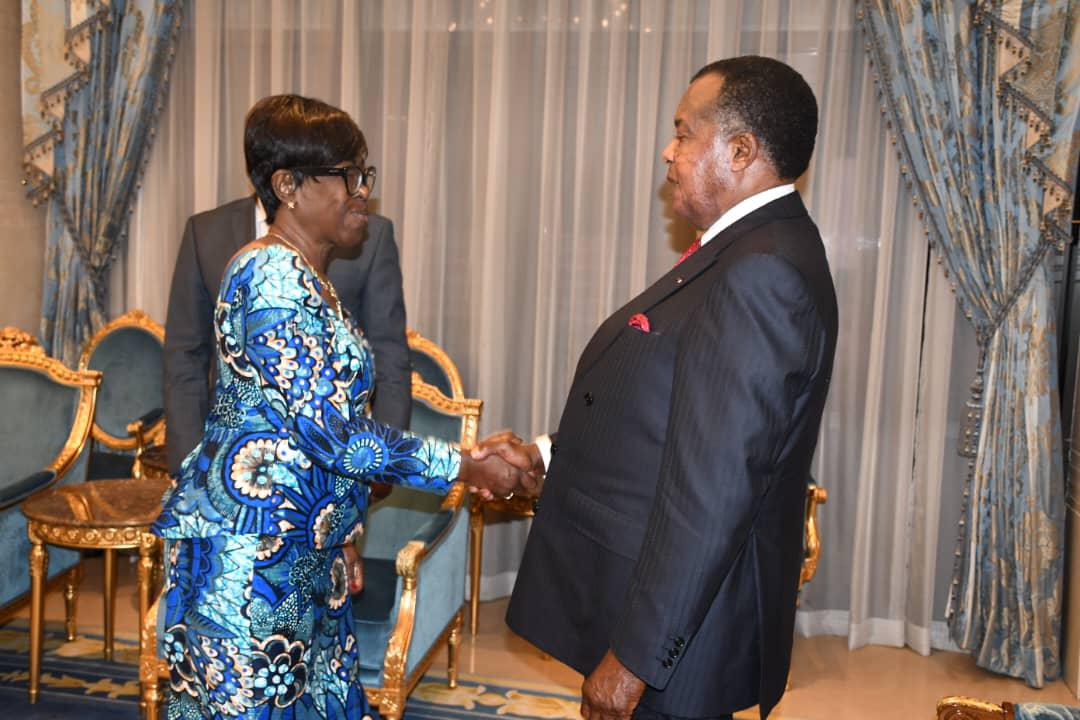 𝙅’𝙖𝙞 𝙚𝙪 𝙡’𝙝𝙤𝙣𝙣𝙚𝙪𝙧 𝙙’𝙚̂𝙩𝙧𝙚 𝙧𝙚𝙘̧𝙪𝙚 𝙥𝙖𝙧 𝙎𝙤𝙣 𝙀𝙭𝙘𝙚𝙡𝙡𝙚𝙣𝙘𝙚 𝙈𝙤𝙣𝙨𝙞𝙚𝙪𝙧 𝙡𝙚 𝙋𝙧𝙚́𝙨𝙞𝙙𝙚𝙣𝙩 𝘿𝙚𝙣𝙞𝙨 𝙎𝙖𝙨𝙨𝙤𝙪 𝙉𝙜𝙪𝙚𝙨𝙨𝙤, 𝙋𝙧𝙚́𝙨𝙞𝙙𝙚𝙣𝙩 𝙙𝙚 𝙡𝙖 𝙍𝙚́𝙥𝙪𝙗𝙡𝙞𝙦𝙪𝙚 𝙙𝙪 𝘾𝙤𝙣𝙜𝙤.

Nos échanges ont porté sur les enjeux