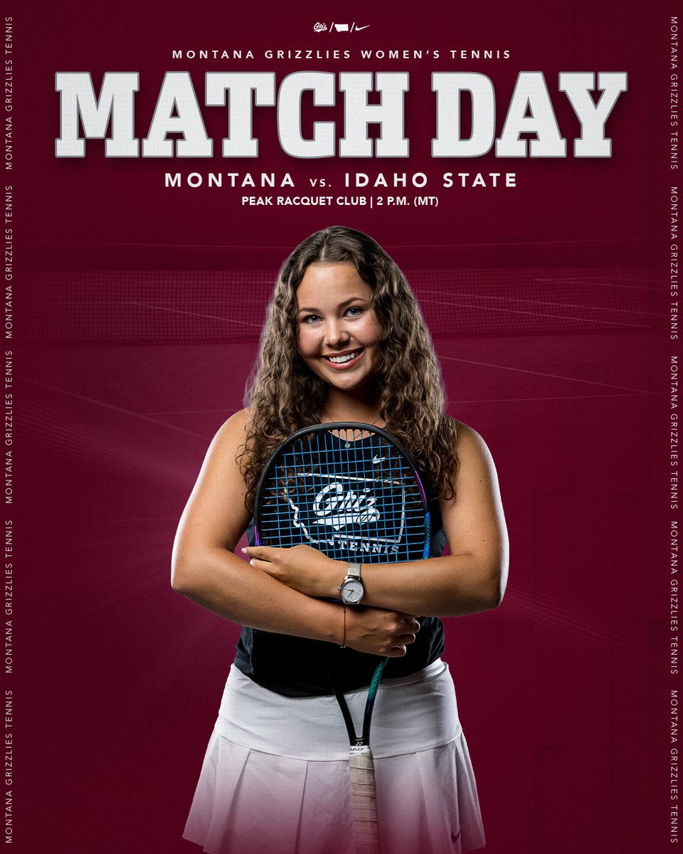 It's match day!

📍 PEAK Racquet Club
🆚 Idaho State
🕗 2 p.m.
🎟️ FREE

#GrizWTEN #BigSkyTennis #GoGriz