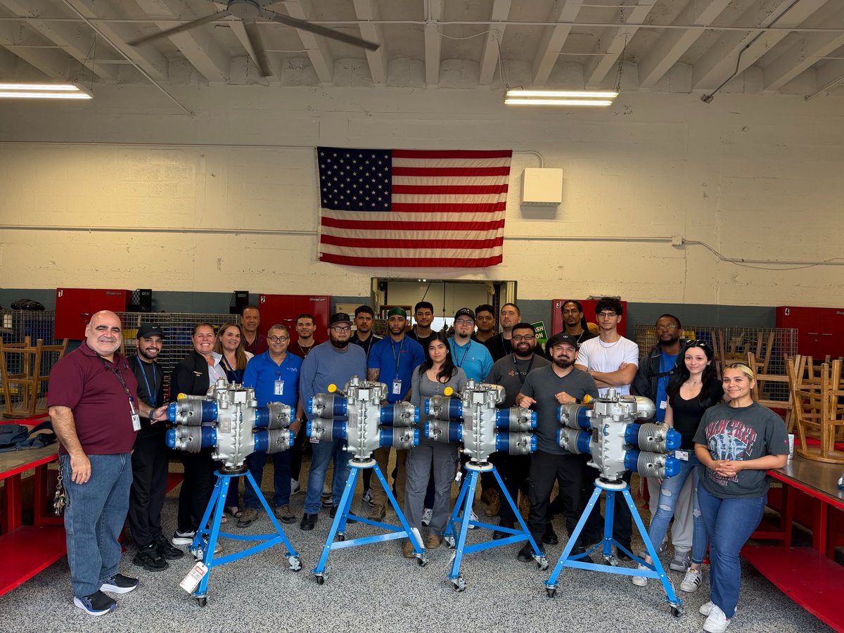 Mr. Gonzalez’s students did an amazing job assembling these engines for our Extension Campus at Miami Sunset Senior High School!   Proud of the teamwork and hands-on excellence happening every day at Baker. <a href="/SuptDotres/">Jose L. Dotres, Ed.D.</a> <a href="/MjLewis13/">Michael A. Lewis, Ed.D.</a>  <a href="/mantilla1776/">Rene Mantilla</a> #YourBestChoiceMDCPS