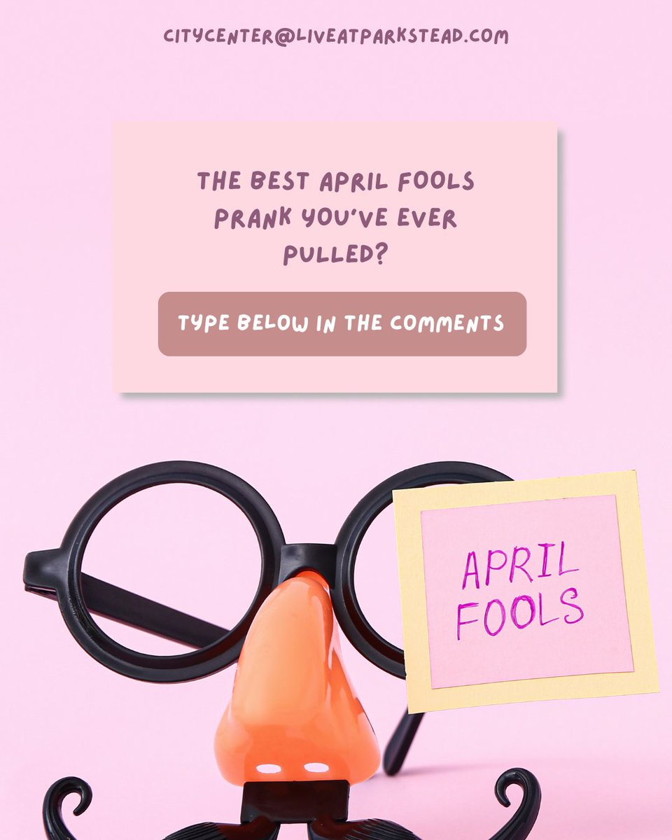 Parkstead_City's tweet image. Survive April Fools’ Day? 😆
Residents, tell us your funniest prank ⬇️ You could win a gift card… no joke! Winner drawn Friday 👍
#ContestTime #DrawingOnFriday