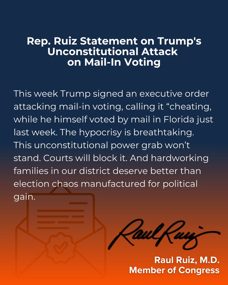 Congressman Raul Ruiz, M.D. tweet media