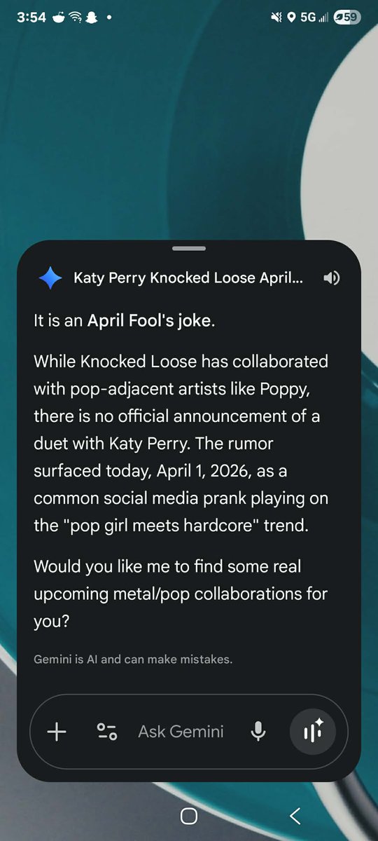 1730N8's tweet photo. @katyperry @KnockedLoose  Know what would be funny now?..  Do it! https://t.co/swLk4Xgojt