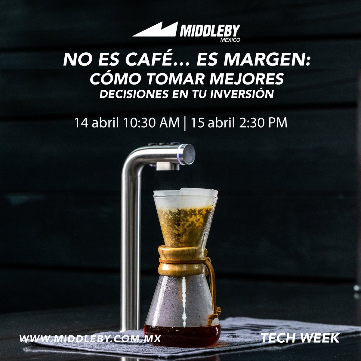 MiddlebyMexico's tweet photo. No es café… es margen 
☕Si tu cafetería no está creciendo no es por el café es por las decisiones 📷 Tech Week 
📷 Regístrate https://t.co/j4fGxGEGes https://t.co/ogzEuV2vYd