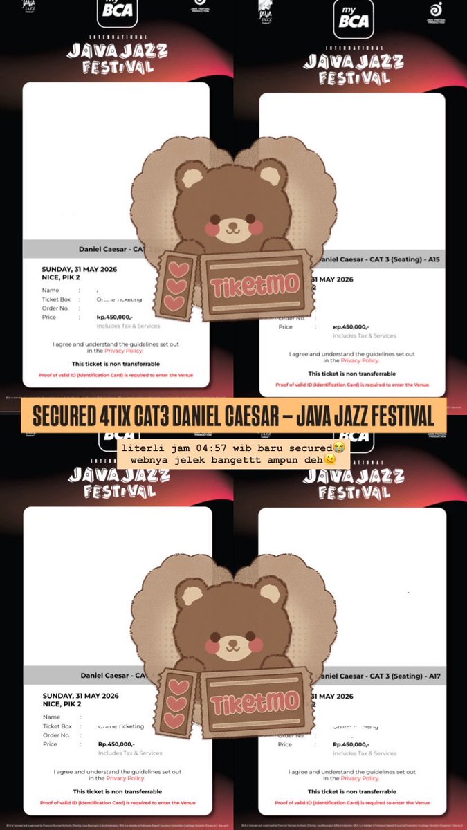 🎫 TIKETMO | JASTIP JOKI JASA WAR TIKET TRUSTED tweet media