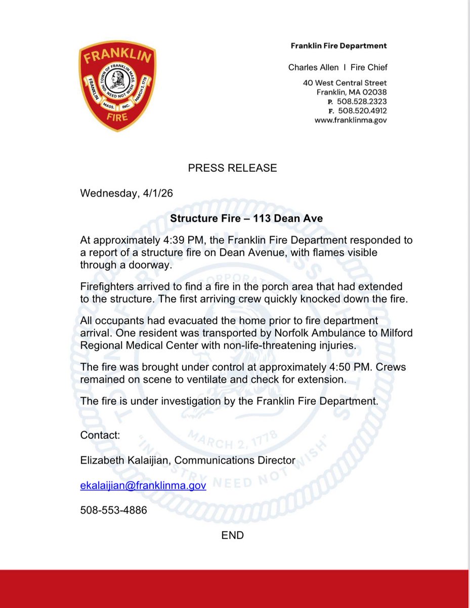 Franklin Fire tweet media